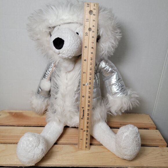 Bath & Body Works White Polar Bear "Igloo" w/ Silver Hooded Jacket - Picture 8 of 8